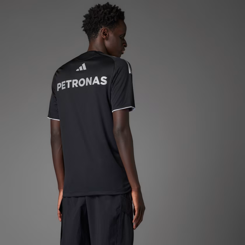 25/26  F1  Mercedes-AMG Petronas Black with White Stripes Training Jersey
