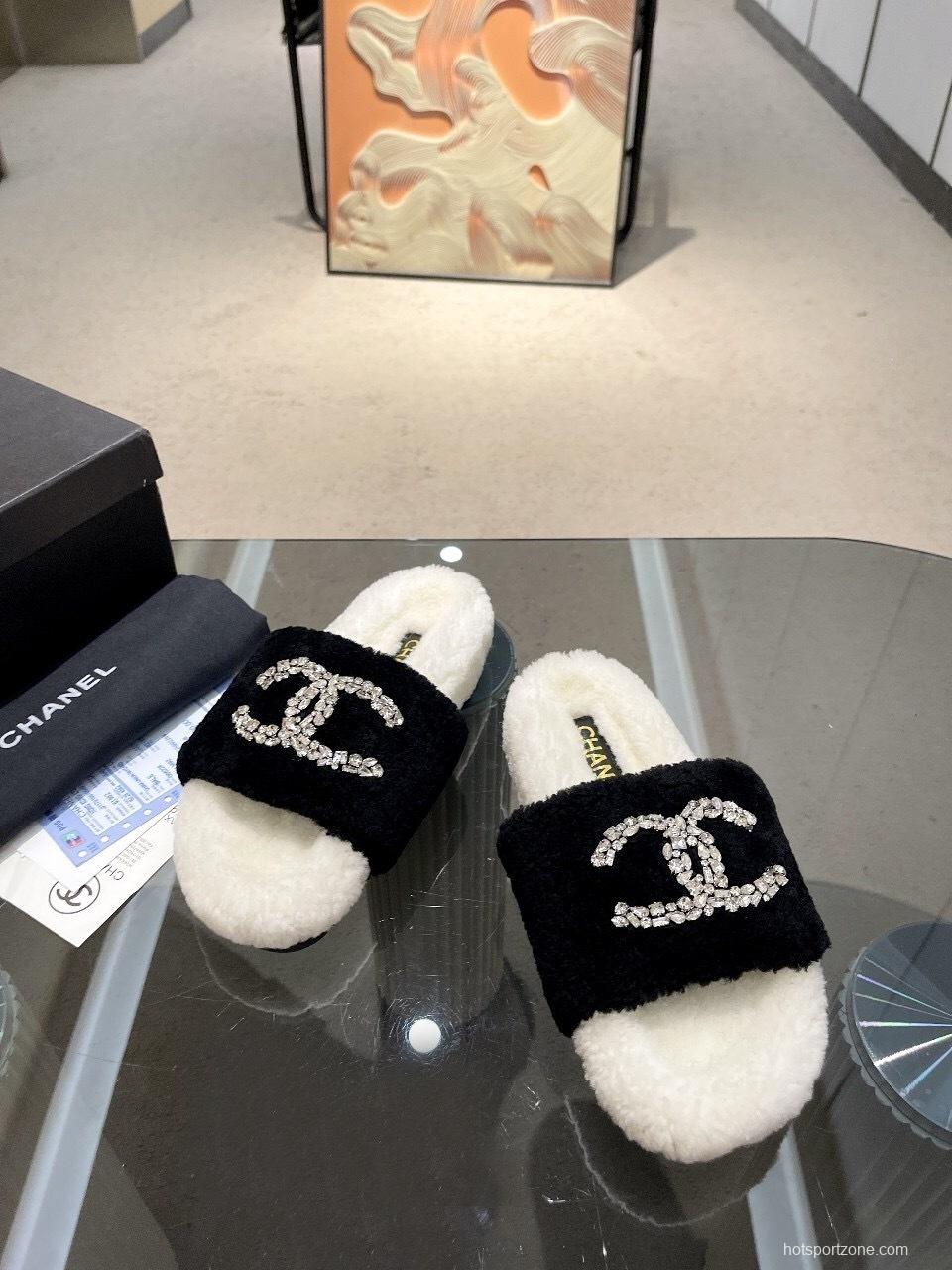 Chanel 2025 SS New Wool Slippers Soft Fine Wool - LY00280