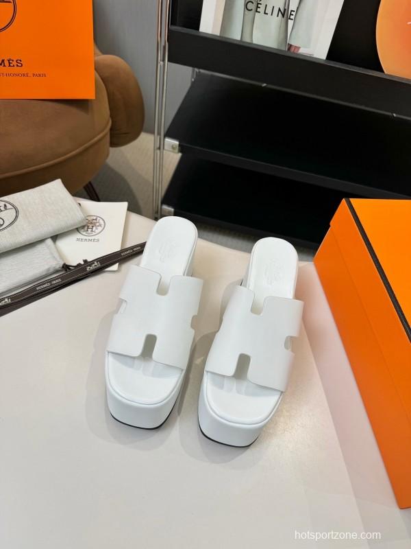 Adidas H Classic Waterproof Platform Wedge Heel Thick Sole Sandals - LY00