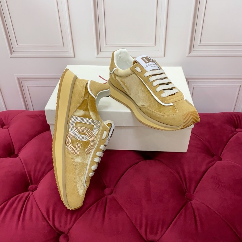 Dolce & Gabbana 2025 SS New Collection Luxury Embroidered Logo Sneakers - AS00300