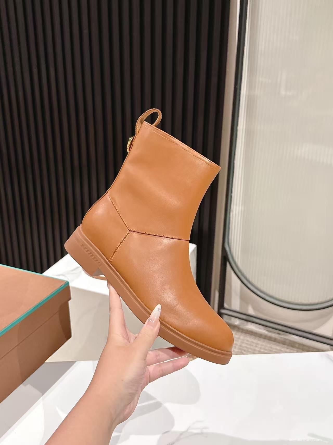 Loro Piana Autumn Winter 2025 SS Old Money Style Ankle Boots - LY00370/LY00410