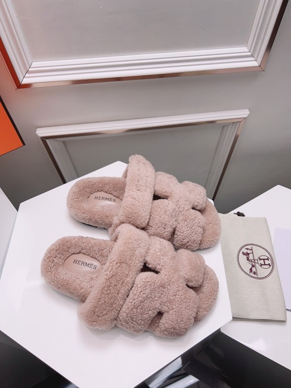 H Erijus Shoes 2025/SS Teddy Wool Slippers - LY00270