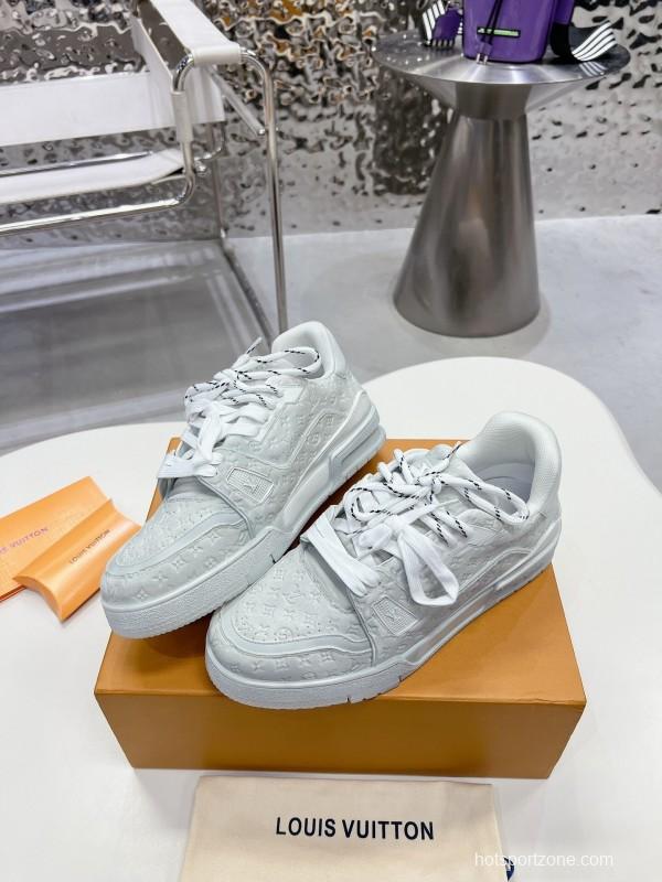 LV LV Trainer Basketball Series Washed Canvas Sneakers - LY00430