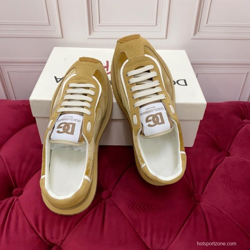 Dolce & Gabbana 2025 SS New Collection Luxury Embroidered Logo Sneakers - AS00300