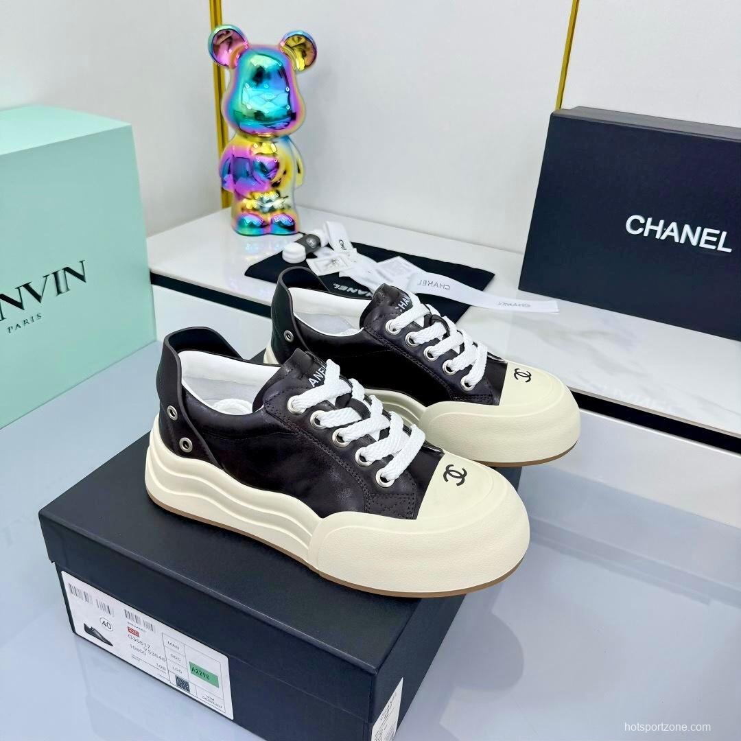 Chanel 2025 SS Panda Loafers Bread Shoes Original Calfskin - LY00320