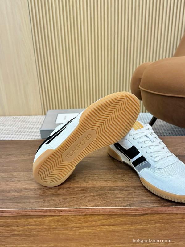 Tom Ford 2025 SS Casual Shoes with Classic Color Blocking and Imported Leather Insole - AS00350
