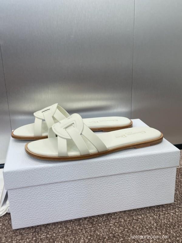 Dior D-Club Jelly Color Hollow Layered Cross Strap Women's Sandals - KFY00280