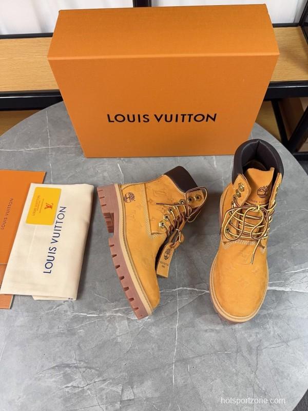 Timberland LV x Timberland Collaboration Monogram Ankle Boots - LY00380