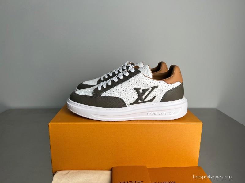 Lv Beverly Hills Low Top Fashion Sneakers Men's Shoes - YC