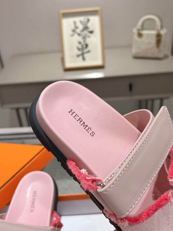 H Sandals 2025SS Latest Official Weaving Tassel Slides - LY00270