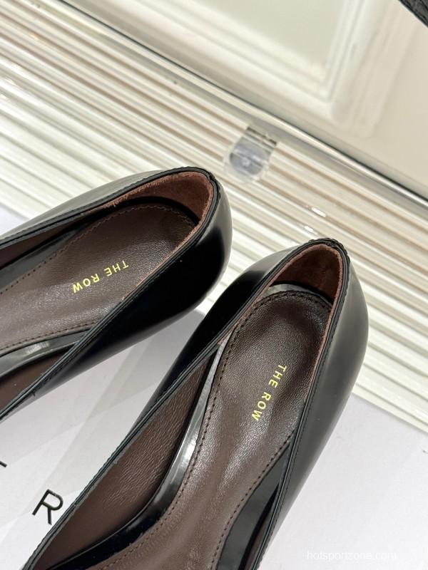 The Row Kitten Heel Pointed Toe High Heels Minimalist Design - KFY00320