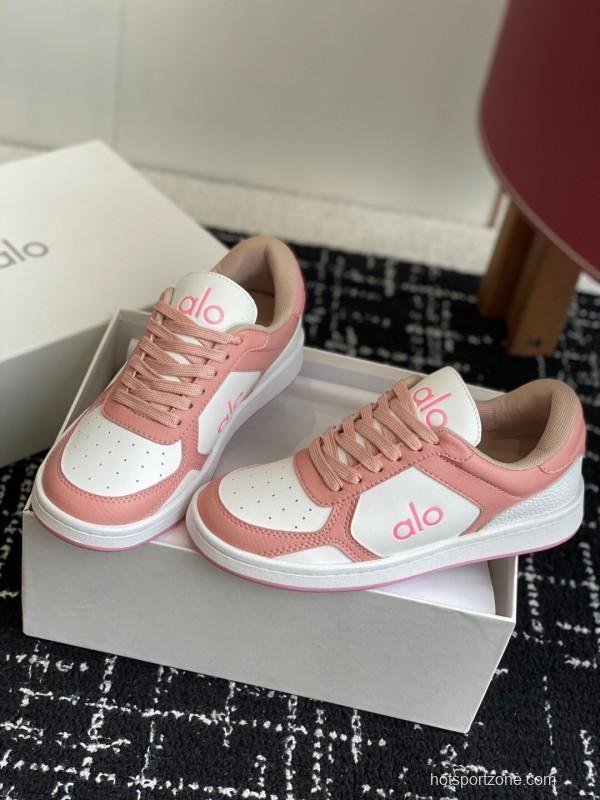 Alo 2025 SS Two-Tone White Sneakers Platform Comfort Casual Shoes - KFY00280