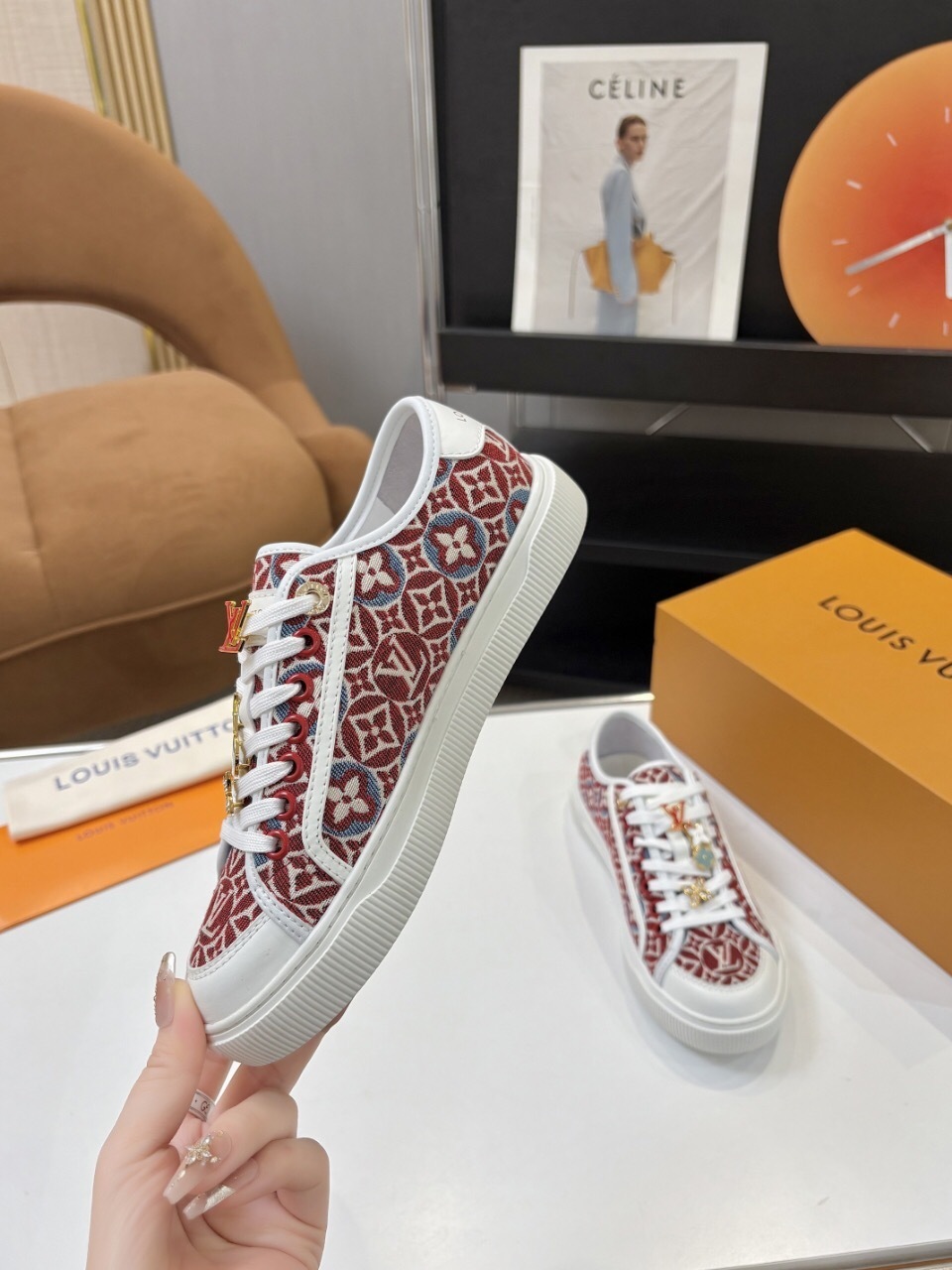 Louis Vuitton Lagoon Series Denim Sneakers with Buckle - AS00300