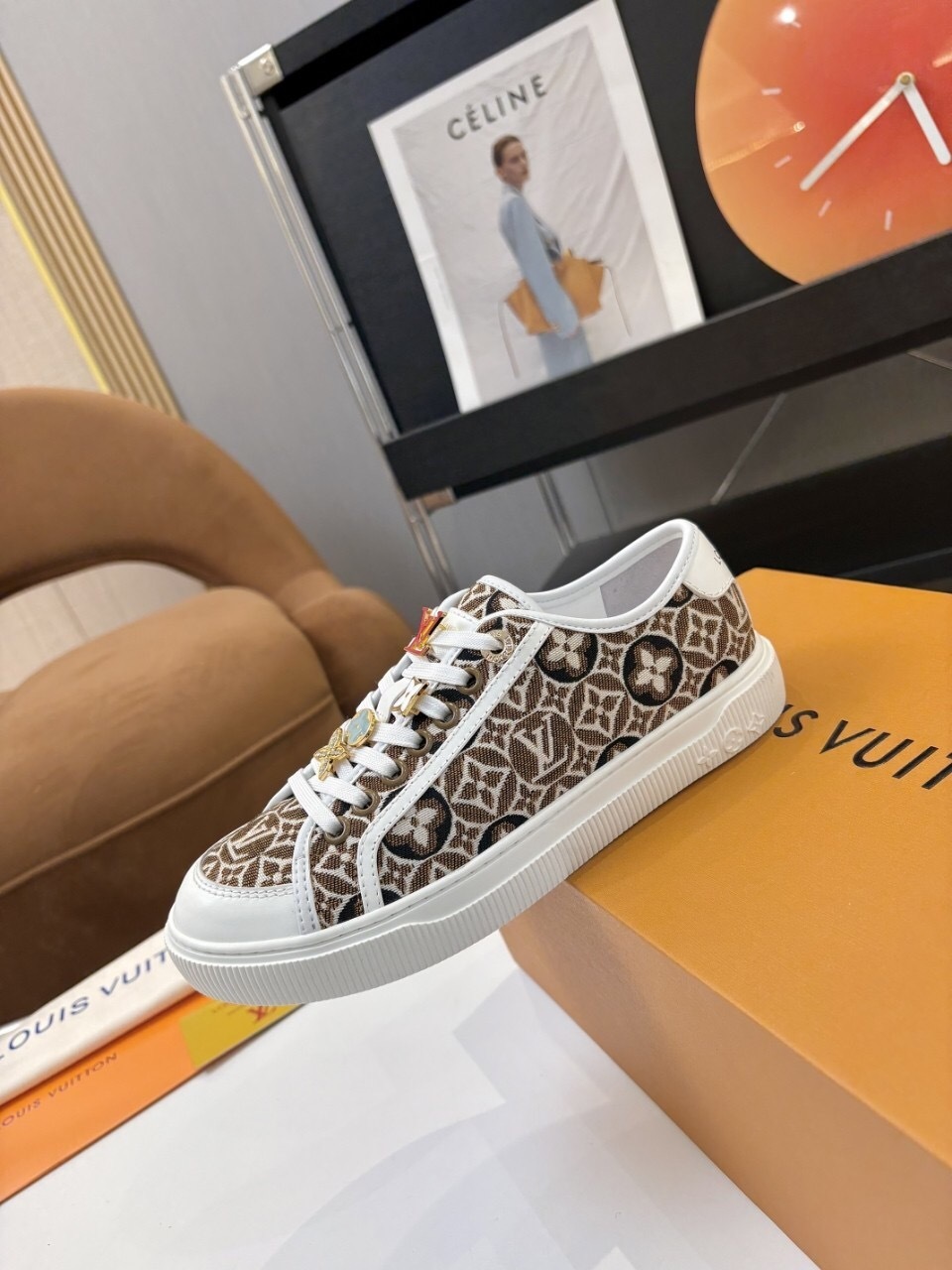Louis Vuitton Lagoon Series Thick Sole Denim Monogram Skate Sneakers - AS00300