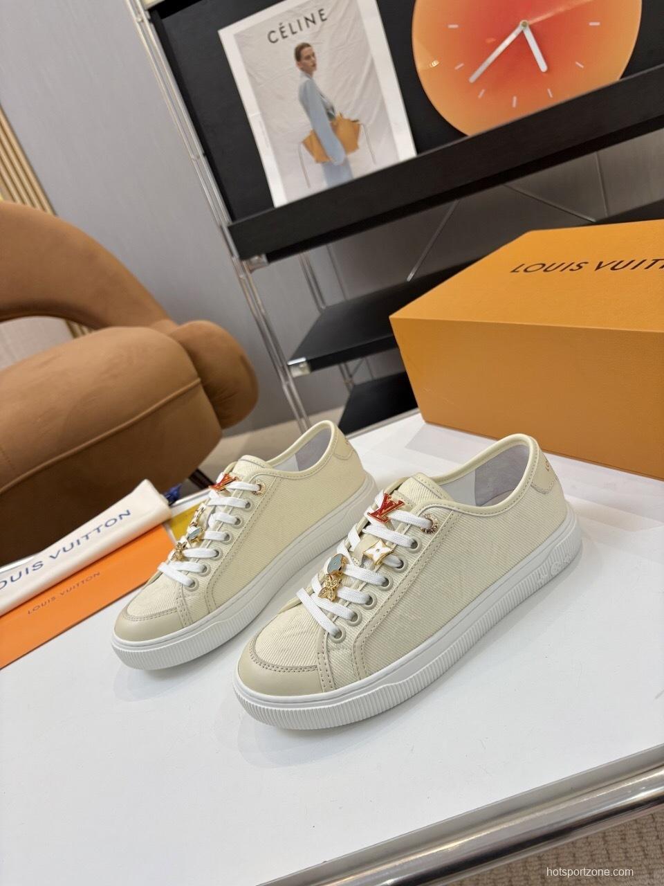 Louis Vuitton Lagoon Series Thick Sole Denim Monogram Skate Sneakers - AS00300