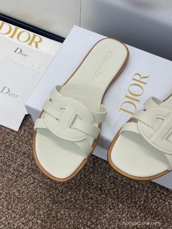 Dior D-Club Jelly Color Hollow Layered Cross Strap Women's Sandals - KFY00280