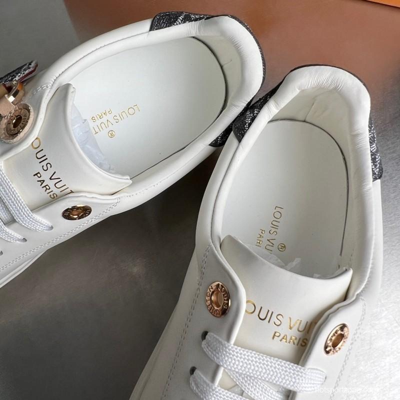 Louis Vuitton Takashi Murakami Time Out Cherry Blossom Flat Low-Top Sneakers - YC