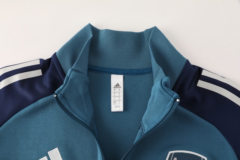25/26 Arsenal  Navy Blue  Full zipper Jacket Tracksuit+ long pants