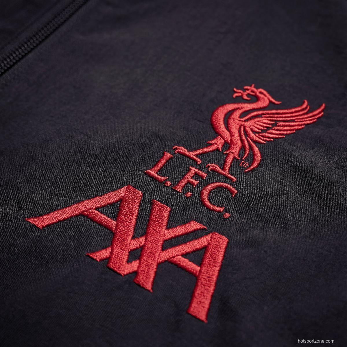 2026 Liverpool Black Jacket Windbreaker