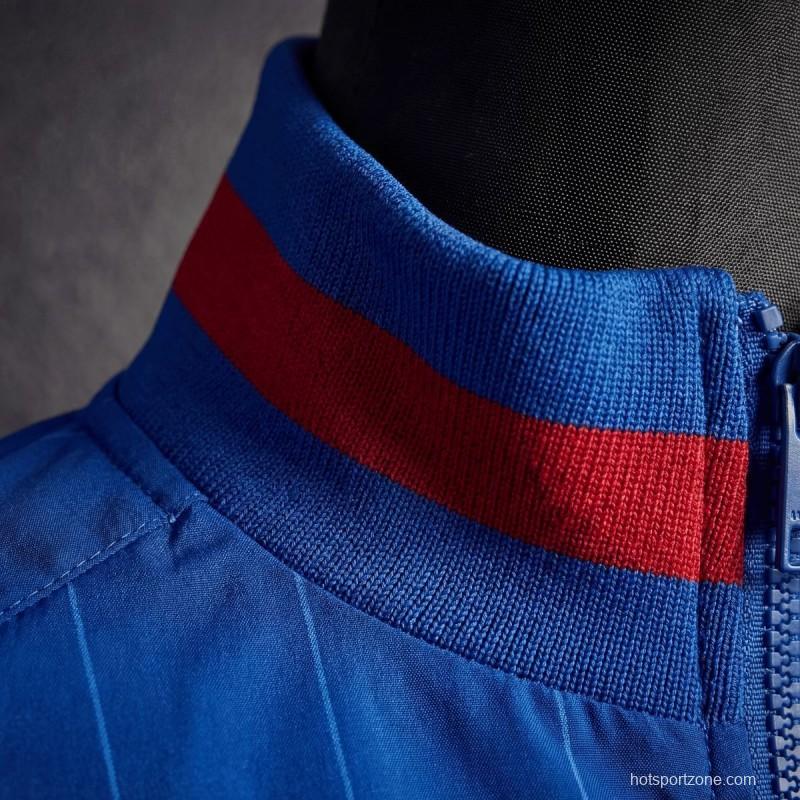 2026 Barcelona Blue Jacket Windbreaker