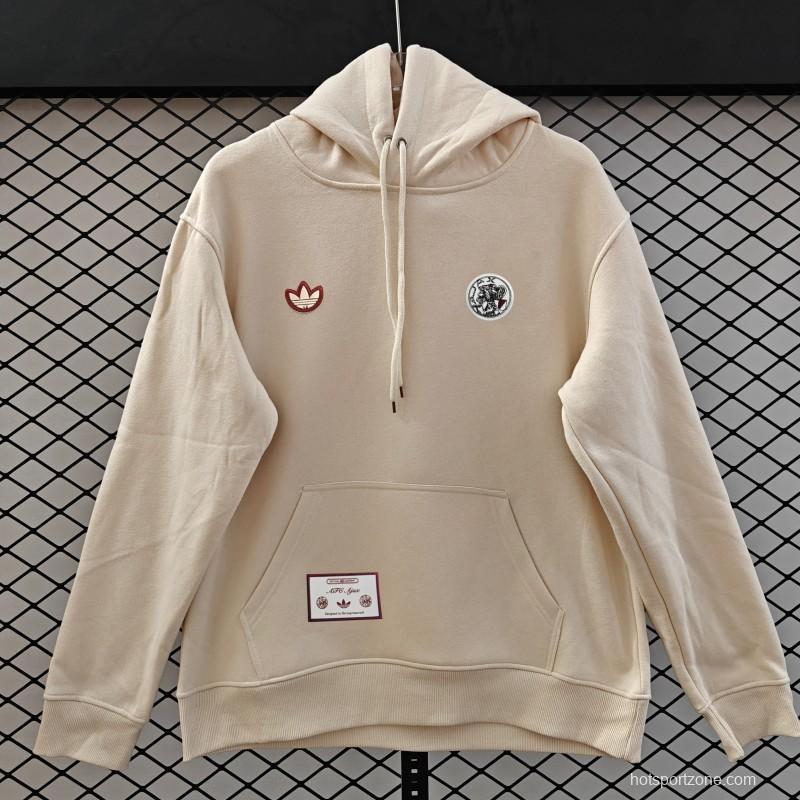 25/26 Ajax Embroidered Logo Hoodie 9 Colors