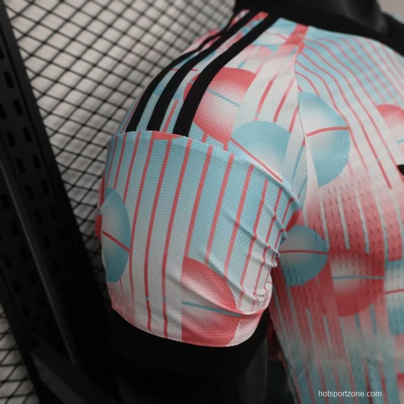 2026 Player Version Belgium Away White Pink Jersey