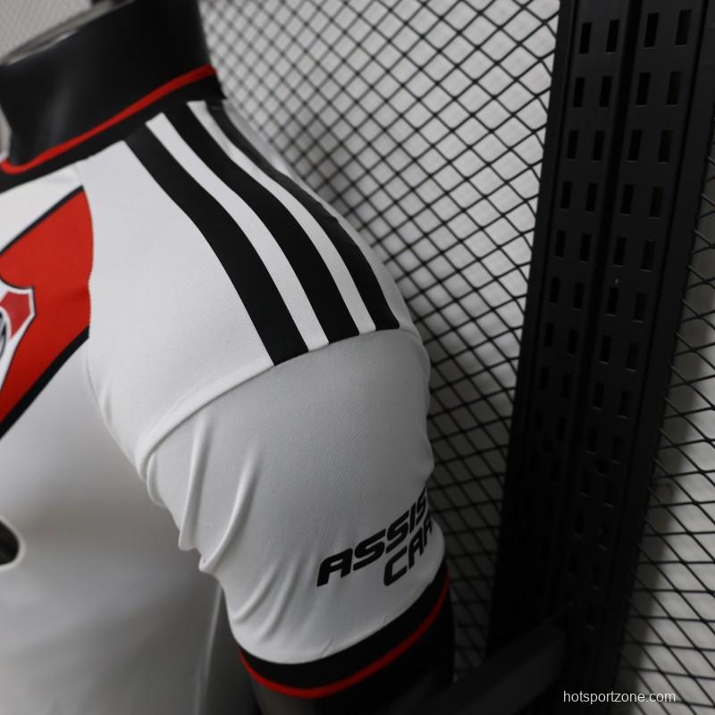 Player Version 26/27 River Plate Home White with Red Diagonal Sash Jersey