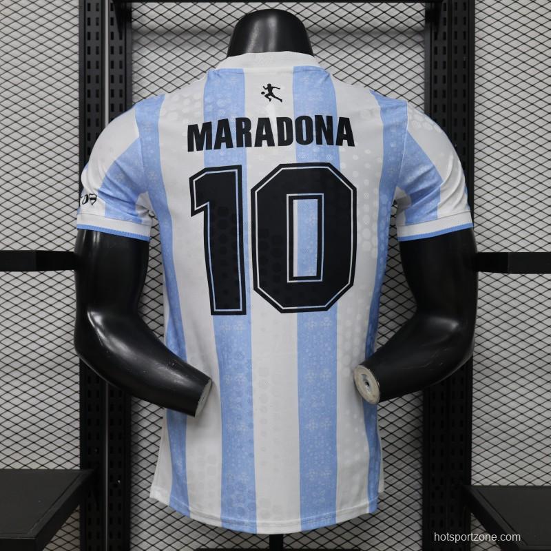 Player Version 2026 Argentina Home Light Blue & White Vertical Stripe Special Edition Jersey