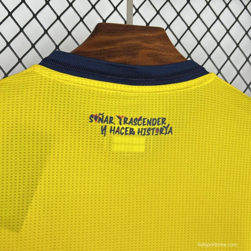 2026 Mens Ecuador World Cup Home Jersey