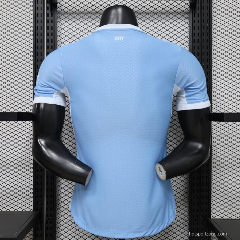 Player Version 26/27 Manchester City Sky Blue with White Side Panel Home Jersey