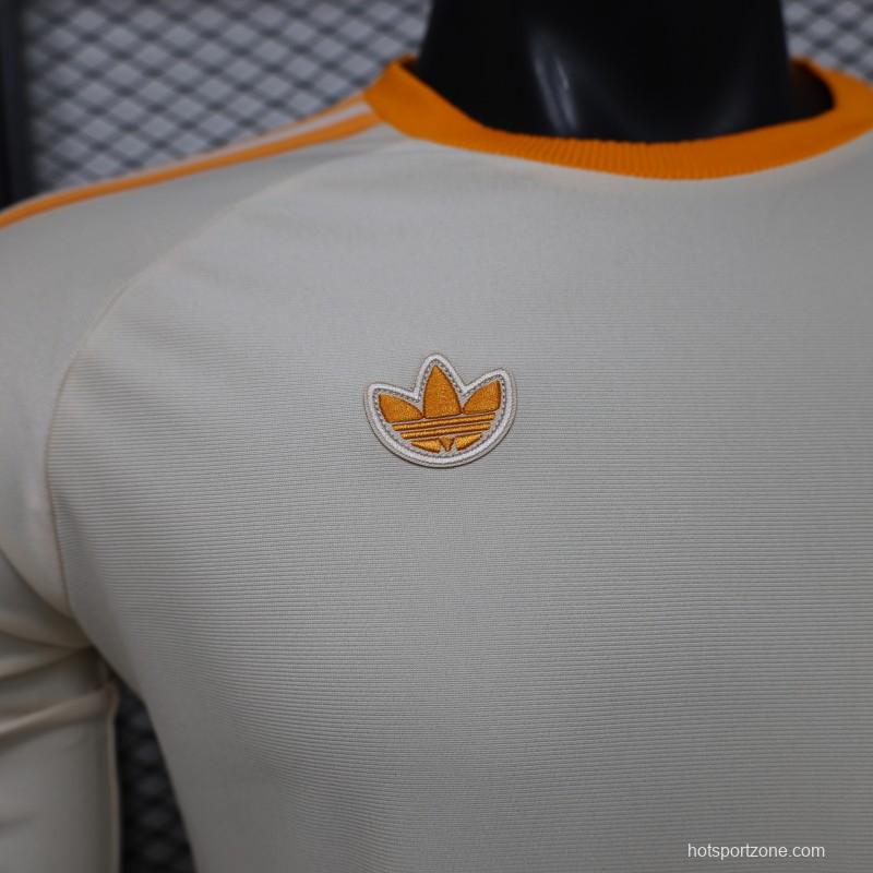 Player Version 26/27 Bayern Munich Cream White 1990 Vintage Remake Long Sleeve Jersey