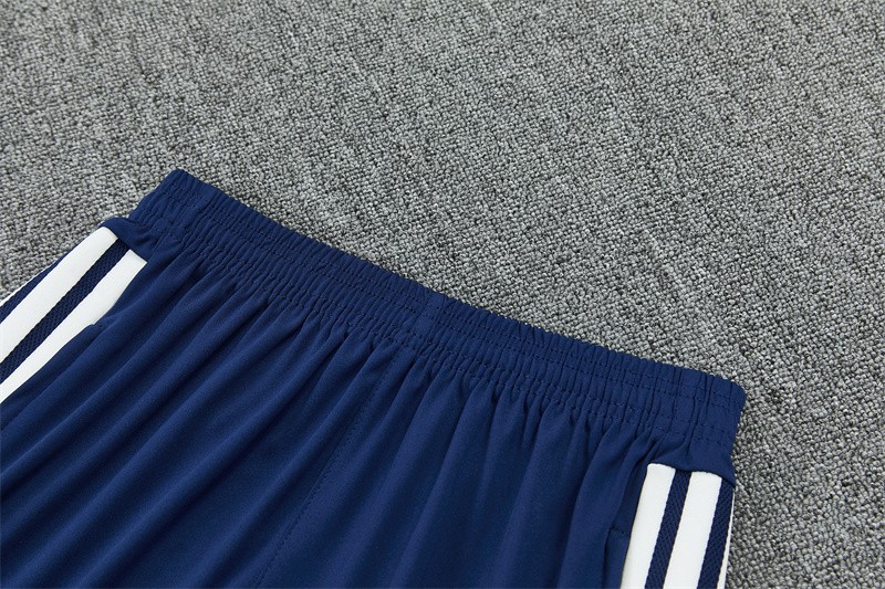 26/27 Real Madrid Away Navy Blue Half Zipper Jacket Tracksuit + Long Pants