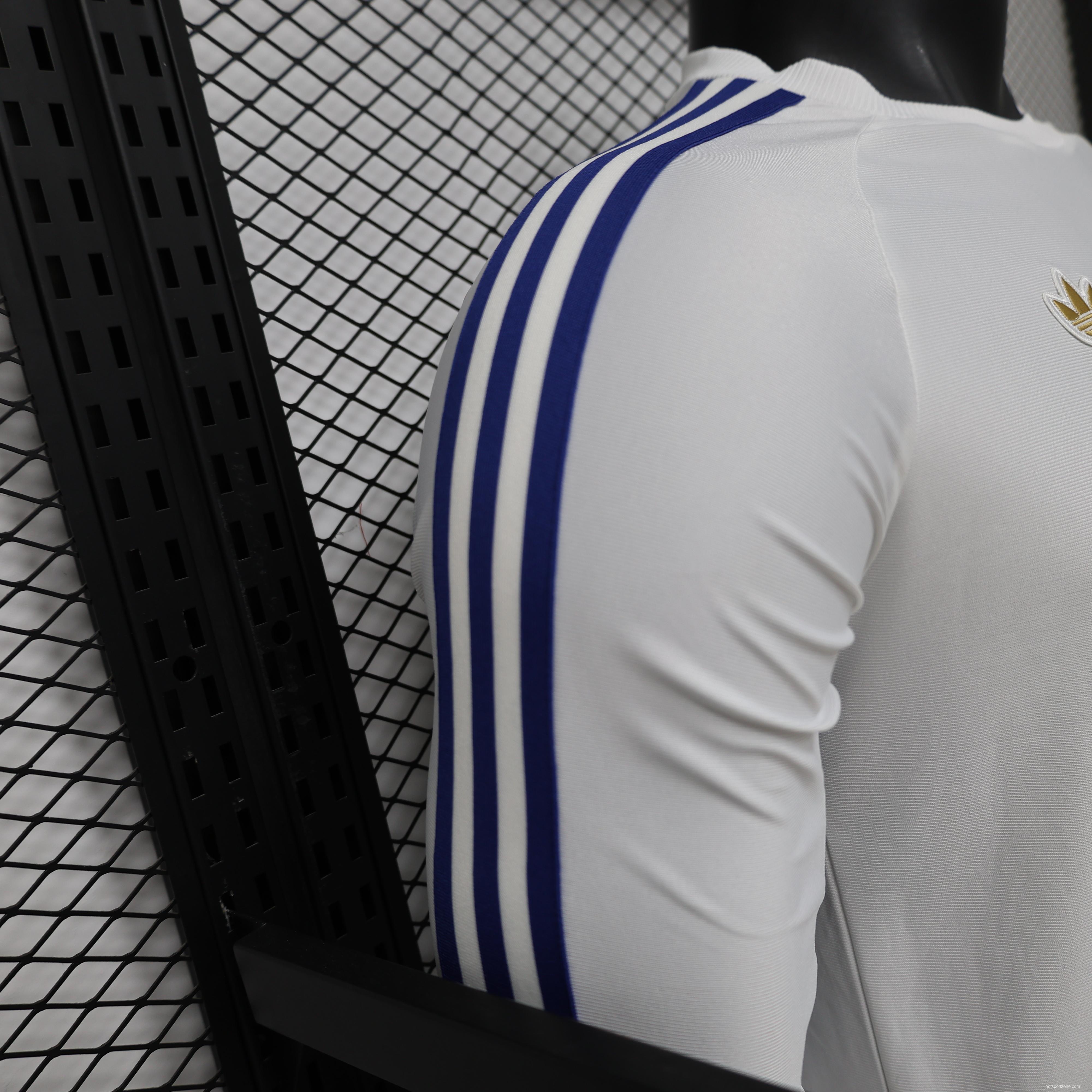 Player Version 25/26 Leeds United White  Home Long Sleeve Jersey