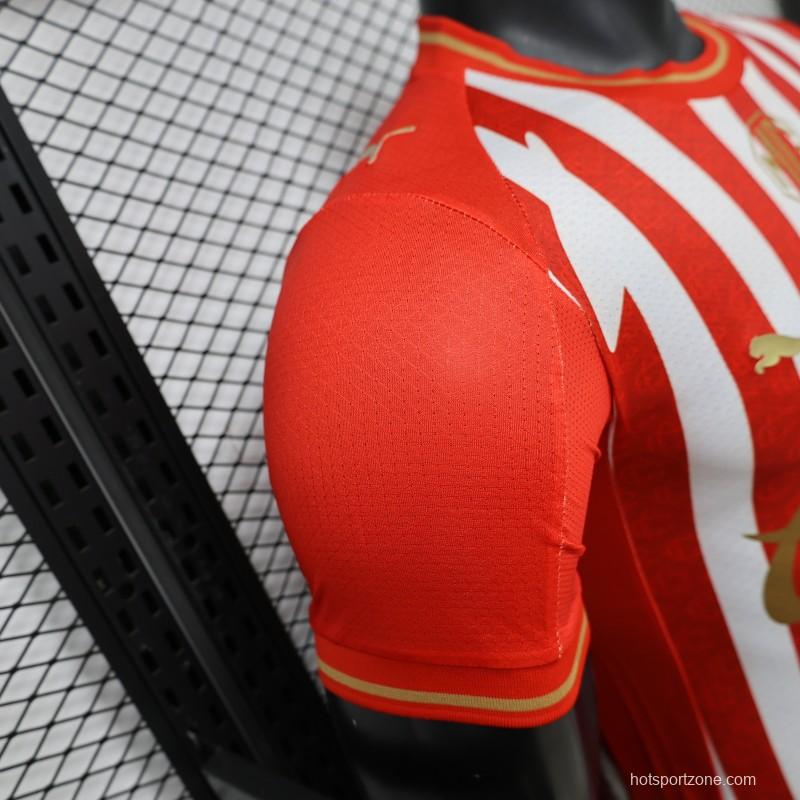 Player Version 26/27 Chivas de Guadalajara Red & White Stripes Home Jersey