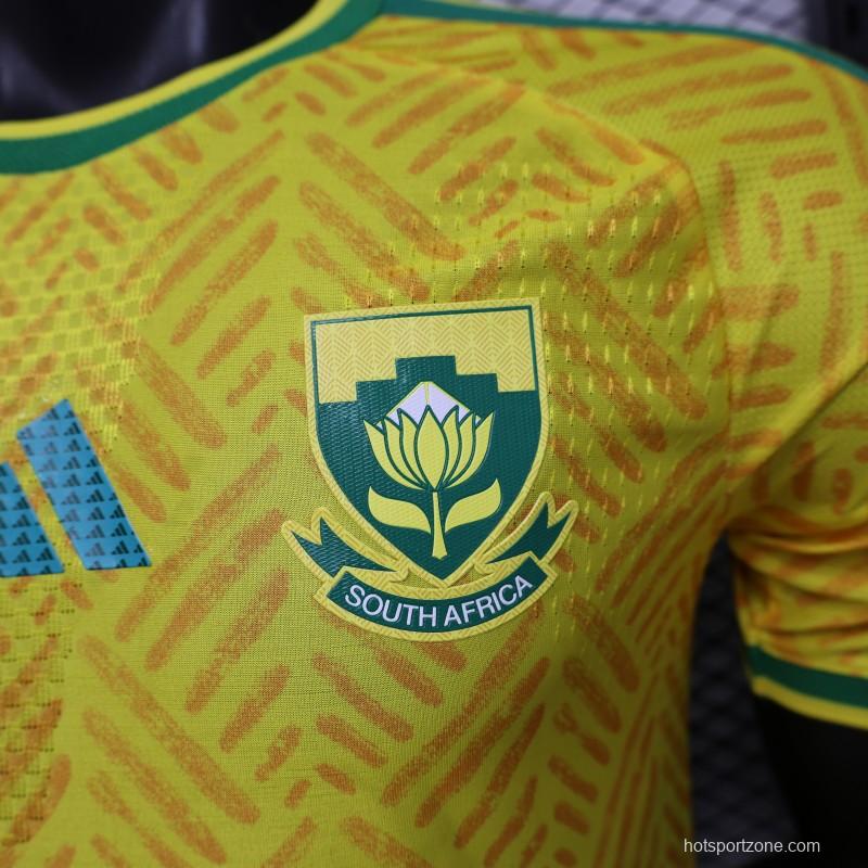 Player Version 26/27 South Africa Yellow & Green  Home Jersey (Adidas)