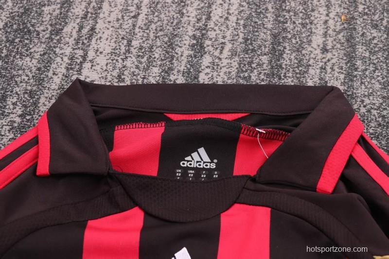 Retro Kids 06/07 AC Milan Home Long Sleeve Jersey