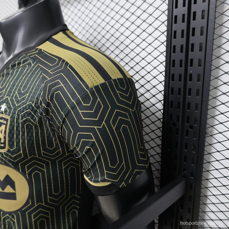 Player Version 2026 LAFC Home Black with Gold   Jersey