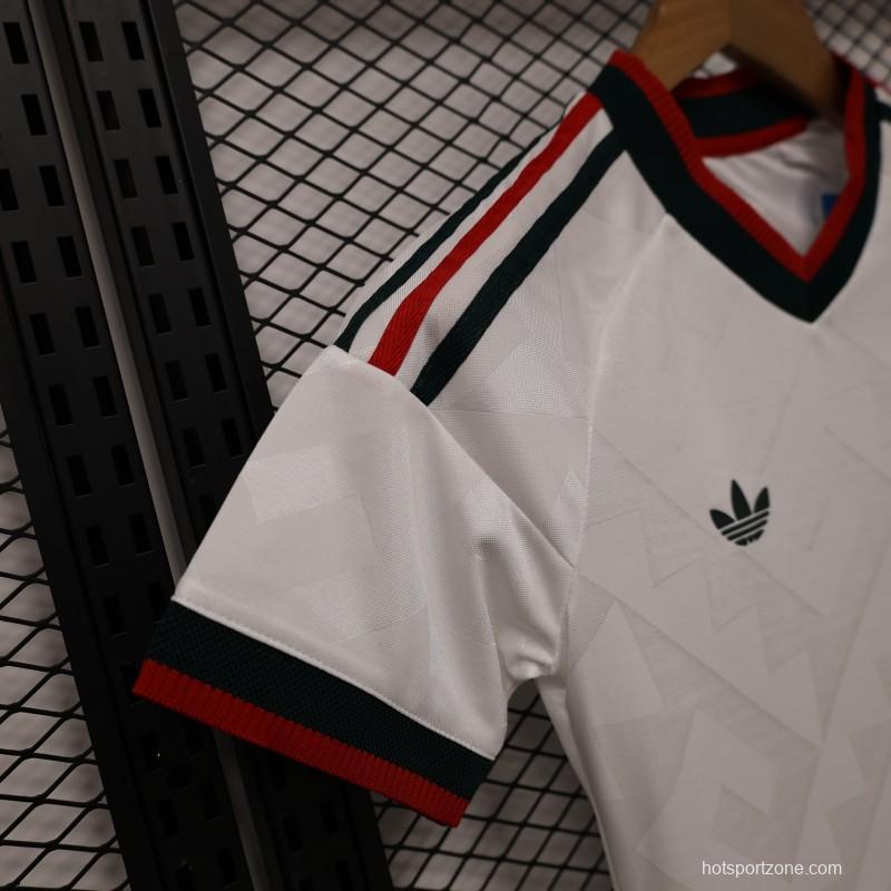 Player Version 2026 Womens Mexico Away White with Geometric Diamond Texture Jersey