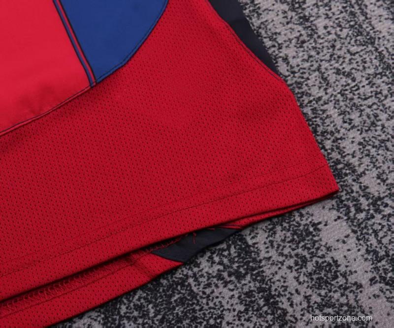 Retro Kids 03/04 Barcelona Red Blue Home Jersey