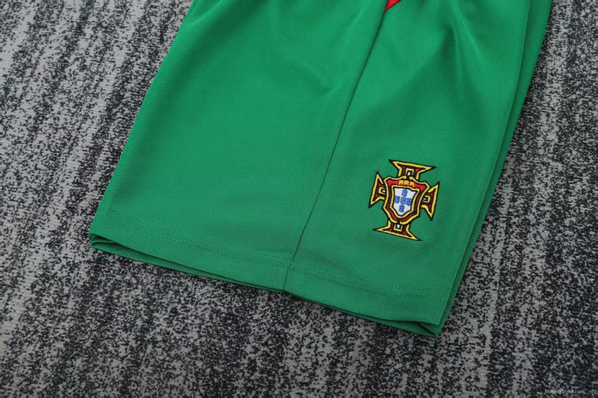 Retro 2004 Kids Portugal Home Long Sleeve Jersey