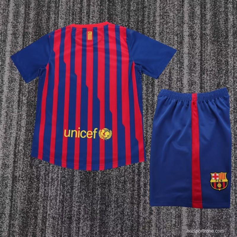 Retro Kids 11/12  FC Barcelona Home Jersey