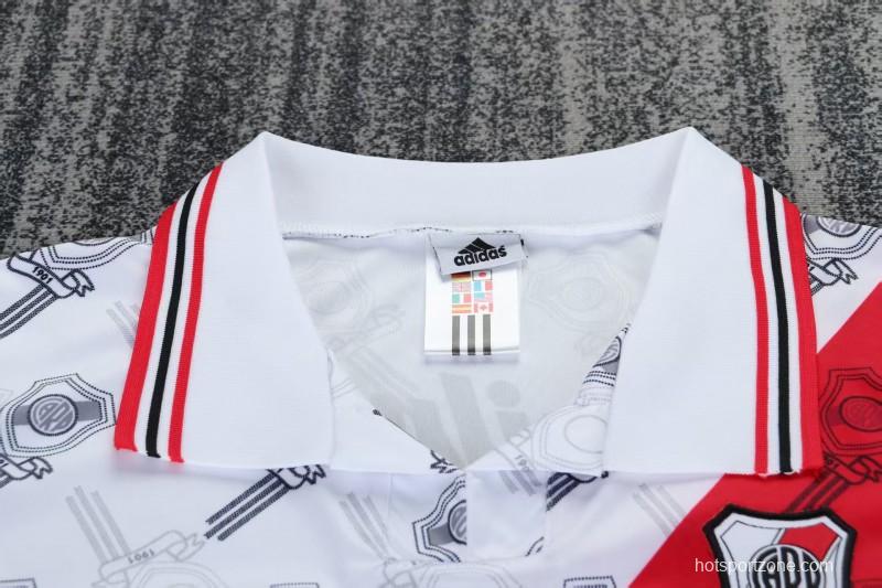 Retro 96/97 Kids River Plate Home Jersey