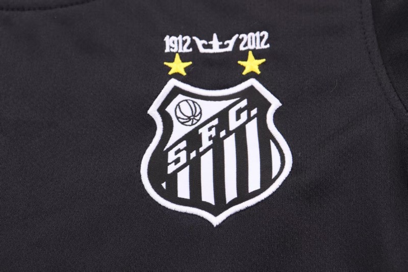 Retro Kids 12/13  Santos Black Jersey