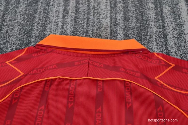 Retro Kids 99/00 Roma Home Jersey