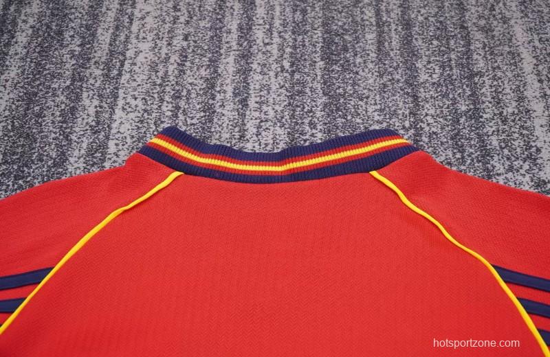 Retro Kids 1998 Spain Home Jersey