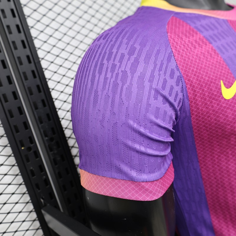 Player Version 26/27 FC Barcelona Third Purple Pink Yellow Stripe  Jersey