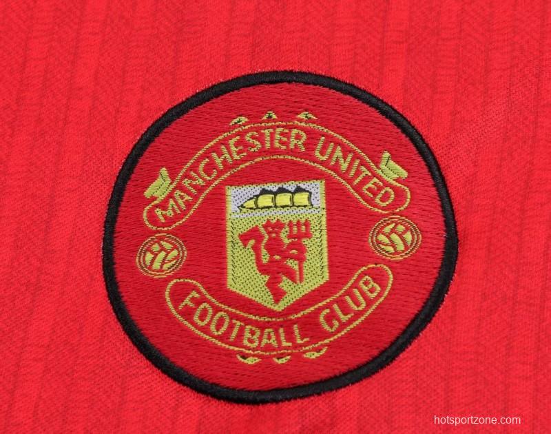 Retro Kids  96/97 Manchester United Home Jersey