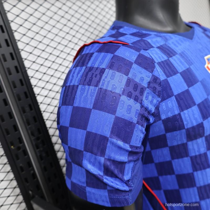 Player Version 2026 Croatia Away Blue  Jersey