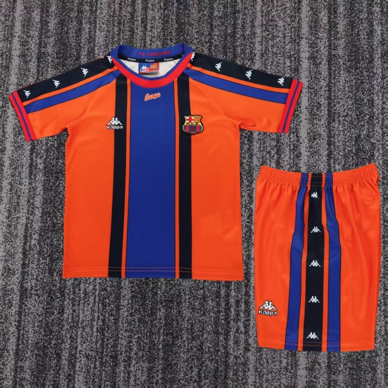 Retro Kids 97/98 Barcelona Away Jersey
