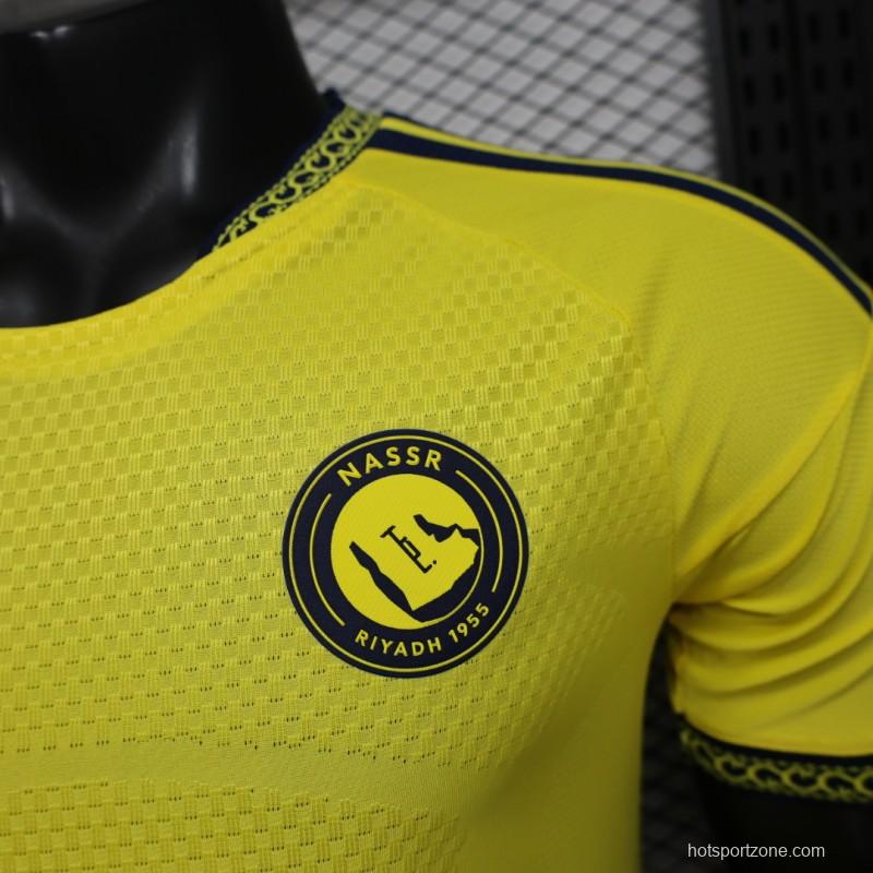 Player Version 26/27 Al Nassr FC Home Bright Yellow  Jersey